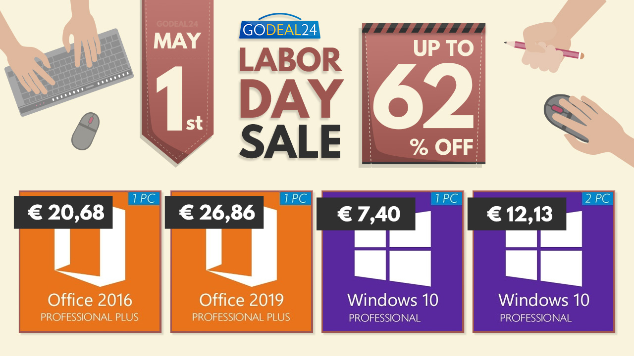 Πρωτομαγιά με προσφορές στο GoDeal24: Windows 10 keys από 7,4€!