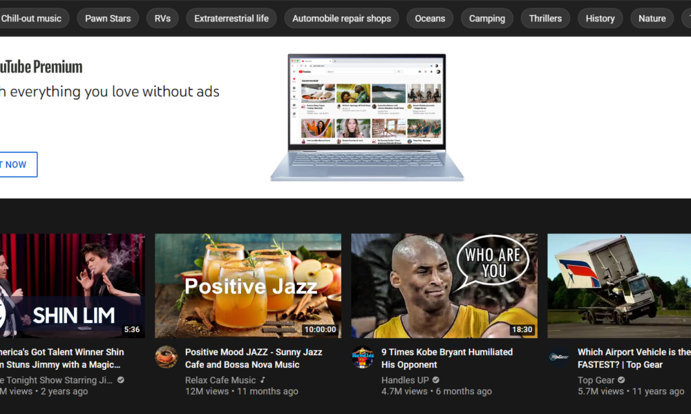 Το YouTube απαγορεύει διαφημίσεις τζόγου και εκλογών στην κορυφή της αρχικής σελίδας