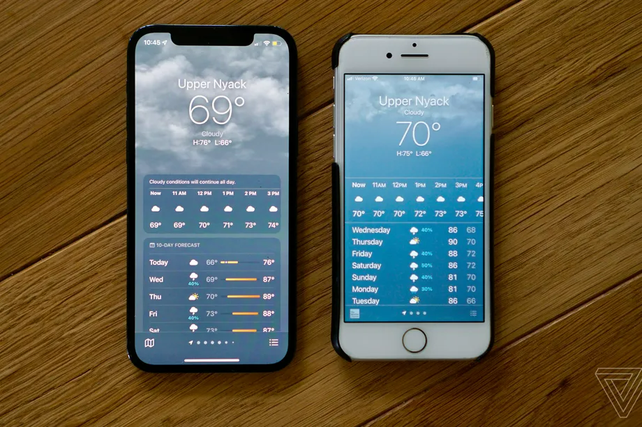 Η εφαρμογή για τον καιρό της Apple δεν δείχνει τη θερμοκρασία... 69° (F)