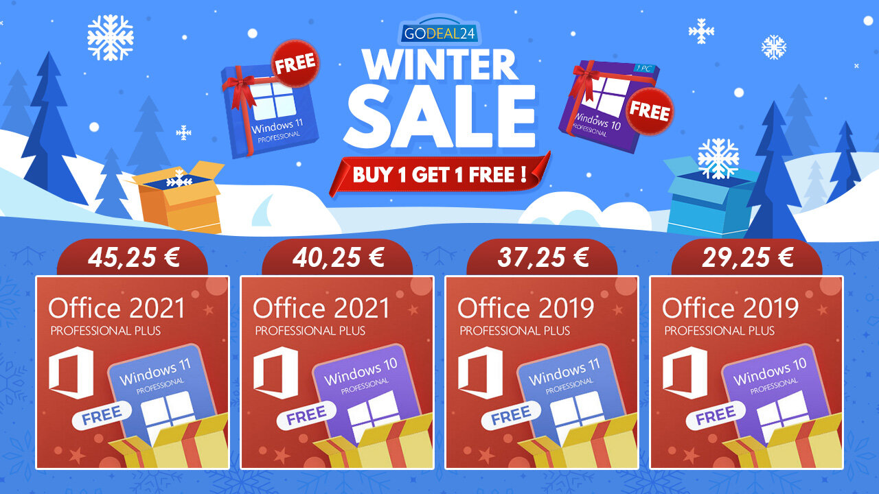 Χειμερινές Προσφορές στο Godeal24: Windows 11 and Windows 10 με μόλις… 0€; Γίνεται!