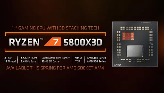 Ο AMD Ryzen 7 5800X3D είναι ο πρώτος desktop επεξεργαστής με 3D V-Cache
