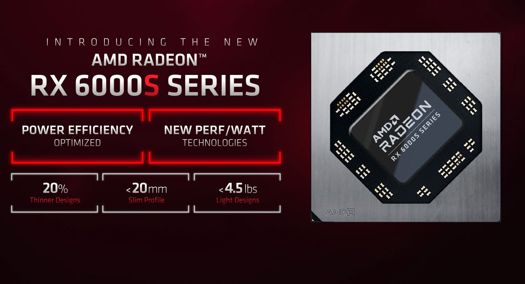Οι νέες AMD Radeon RX 6000S-series GPUs είναι ιδανικές για thin-and-light laptops