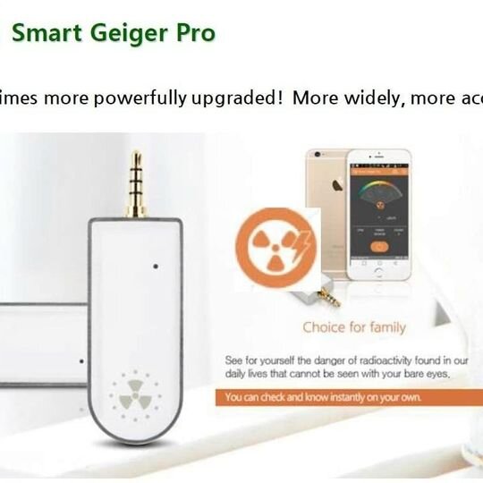Smart Geiger Pro Nuclear Radiation Detector Counter for iOS Android SGP-001