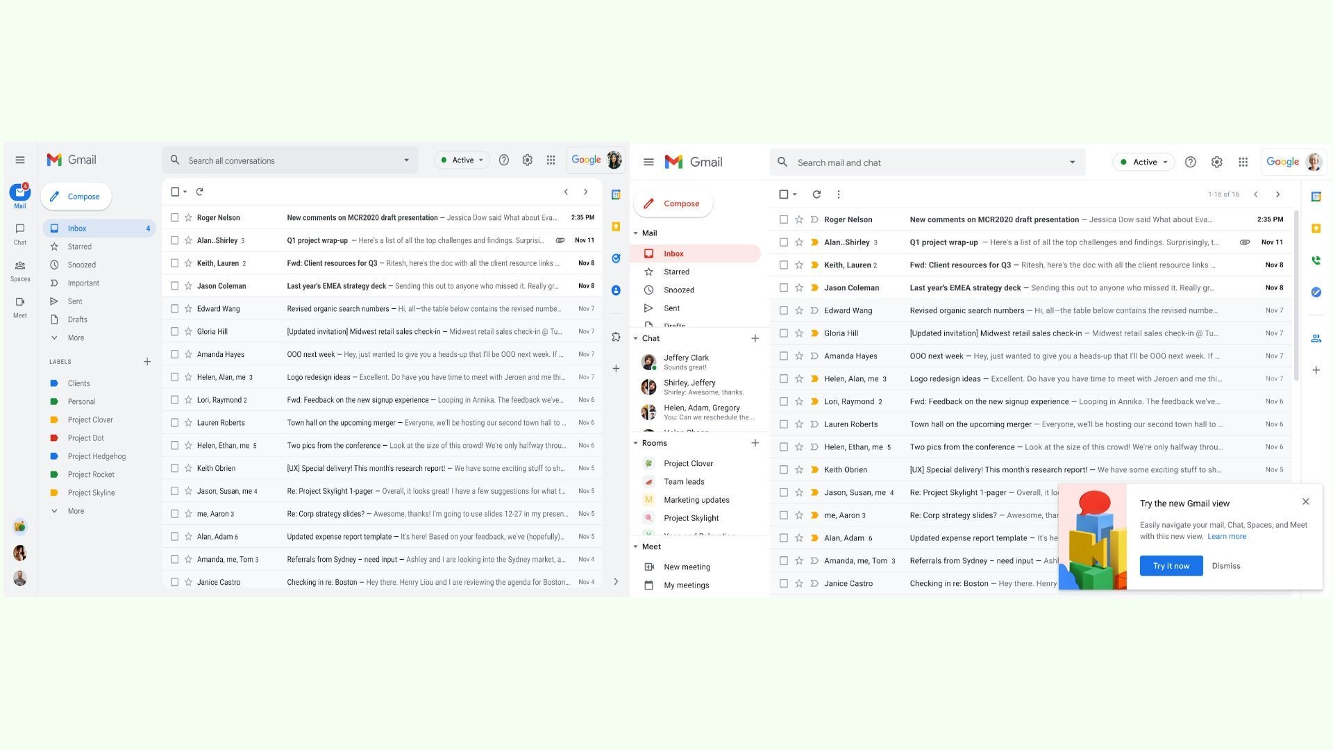 Έρχεται ριζική ανανέωση στο γραφικό περιβάλλον του Gmail