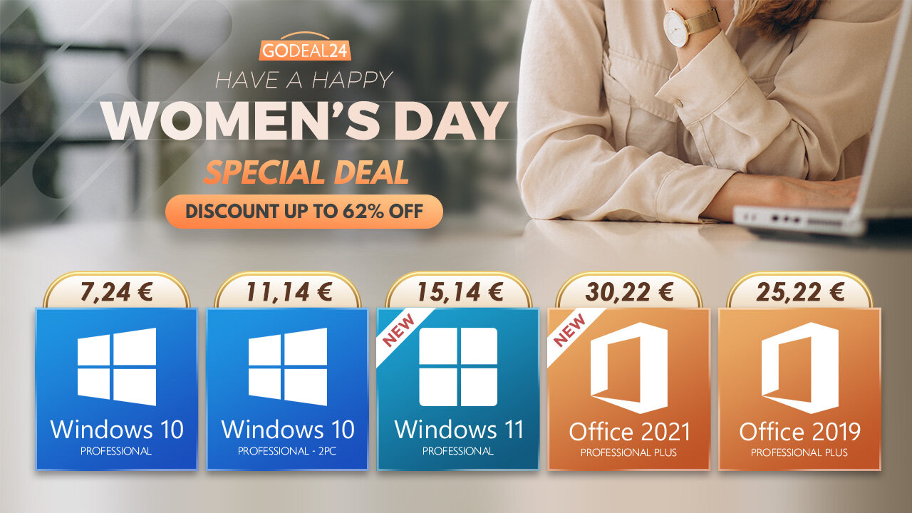 Προσφορές για την Παγκόσμια Ημέρα της Γυναίκας: Εκπτώσεις έως 62% σε προϊόντα Windows και Office