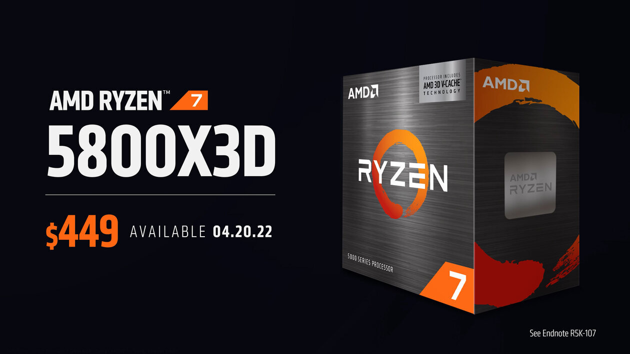 Διαθέσιμος από τα τέλη Απριλίου ο AMD Ryzen 7 5800X3D με τιμή $449