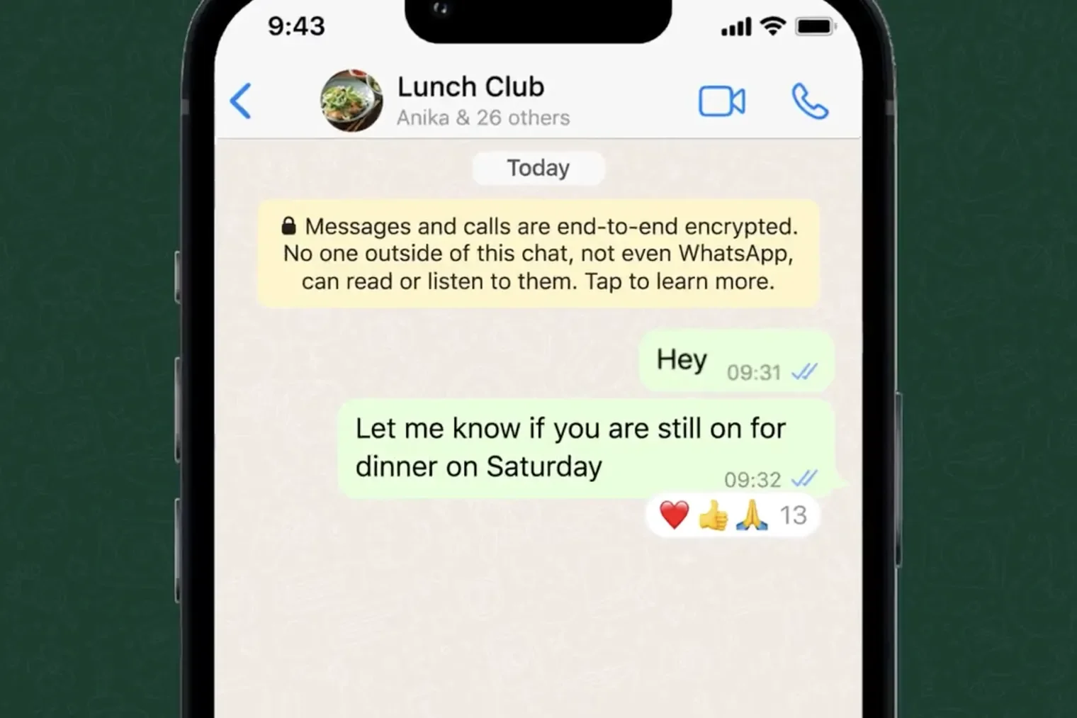 To WhatsApp φέρνει τις αντιδράσεις σε μηνύματα με emojis στην πλατφόρμα του