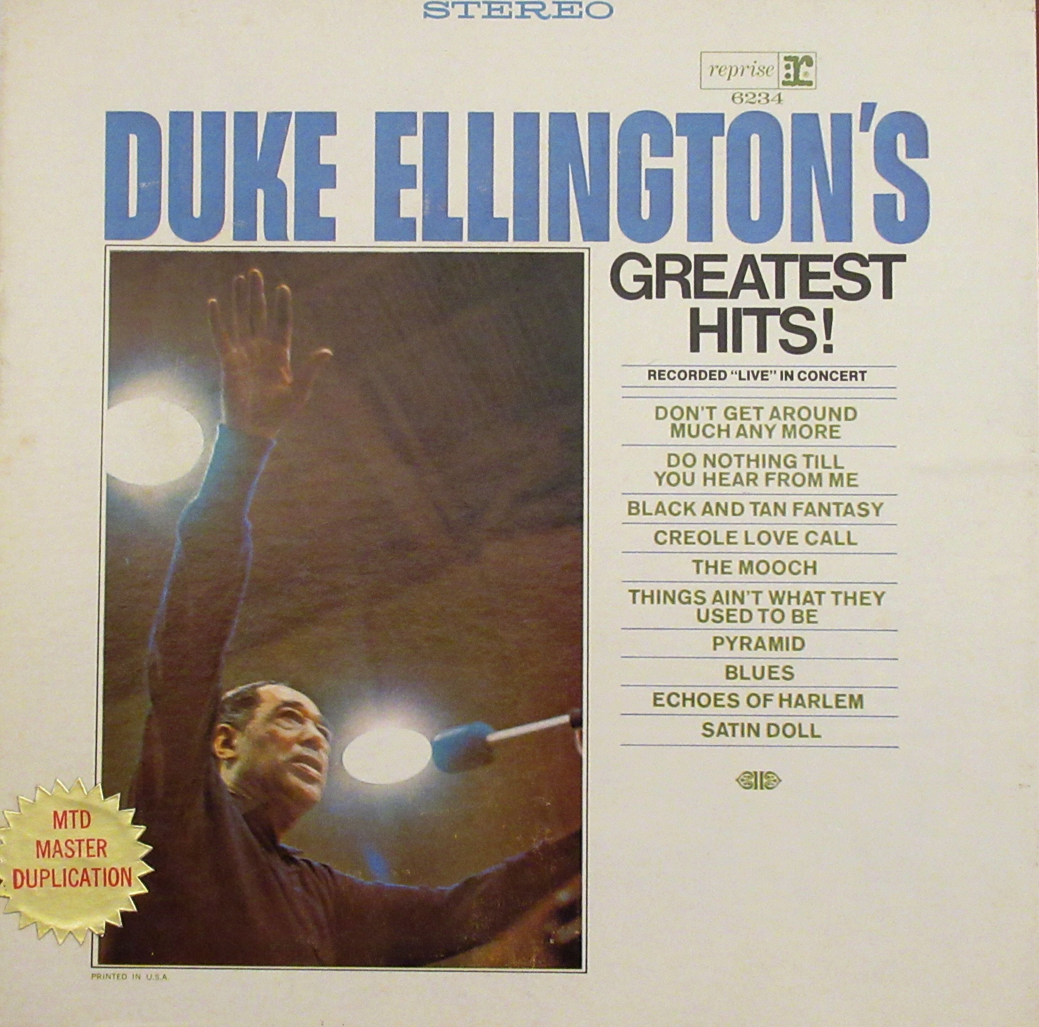 Duke Ellington - Greatest Hits Live Concert. 4-track Reel To Reel ...