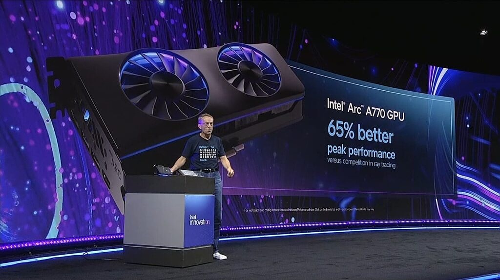 Η Intel ισχυρίζεται ότι οι Arc A770 και A750 GPU ξεπερνάνε σε επιδόσεις την RTX 3060 της NVIDIA
