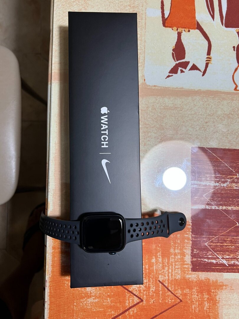 Apple Watch Series 7 Nike 45mm Midnight Aluminum Anthracite Black ...