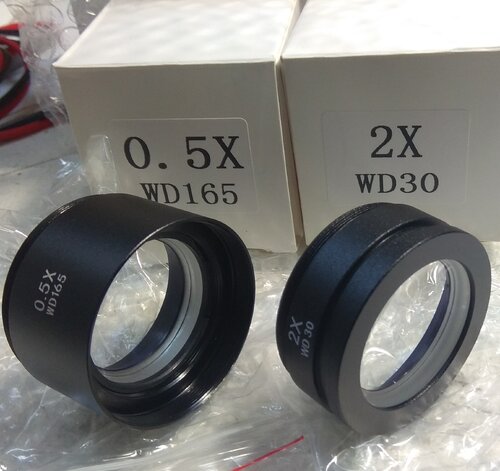 Περισσότερες πληροφορίες για "Microscope Lens 0.5X WD165 & 2X WD30"