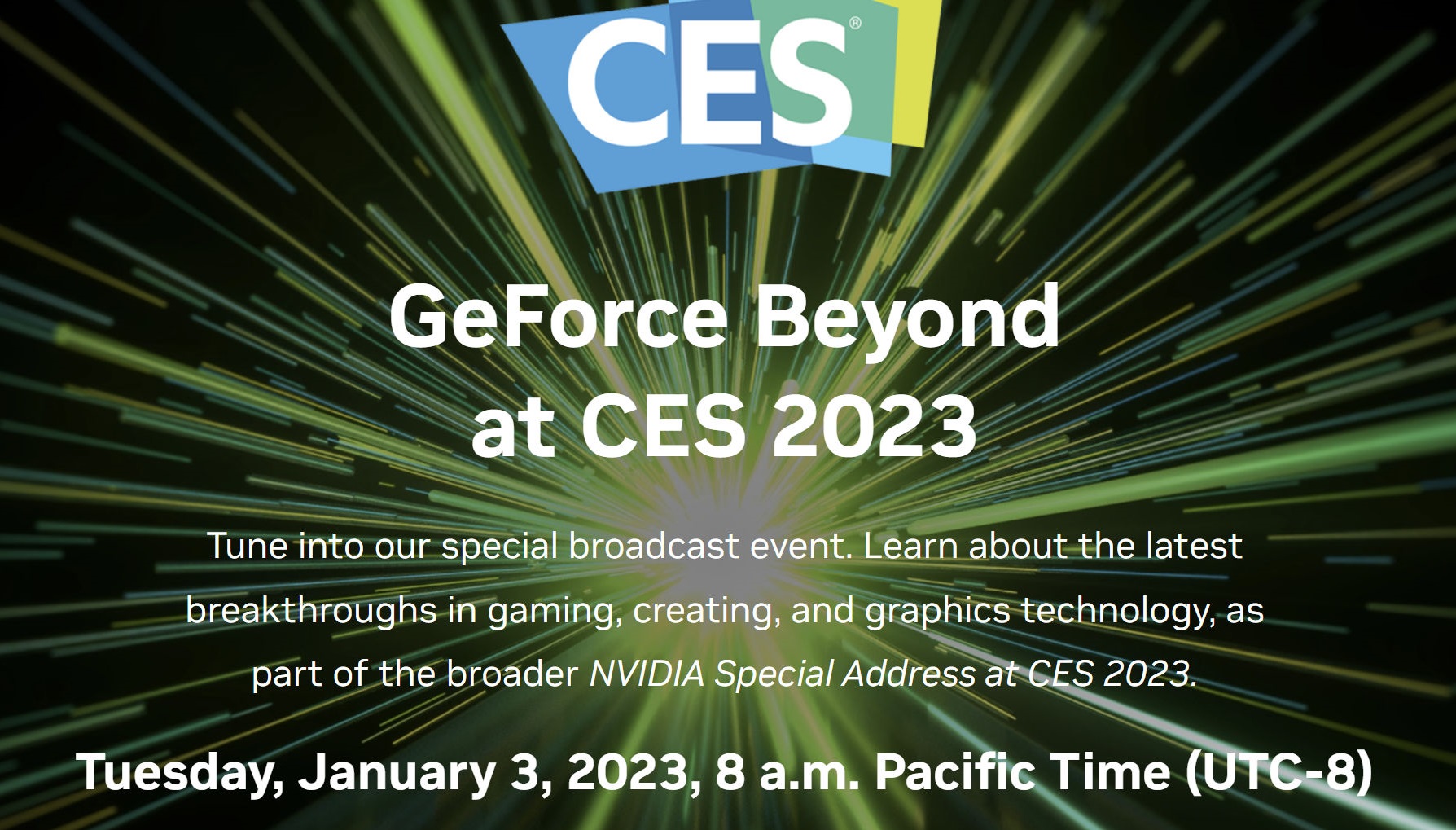Η NVIDIA ανακοίνωσε το event GeForce Beyond στην έκθεση CES 2023