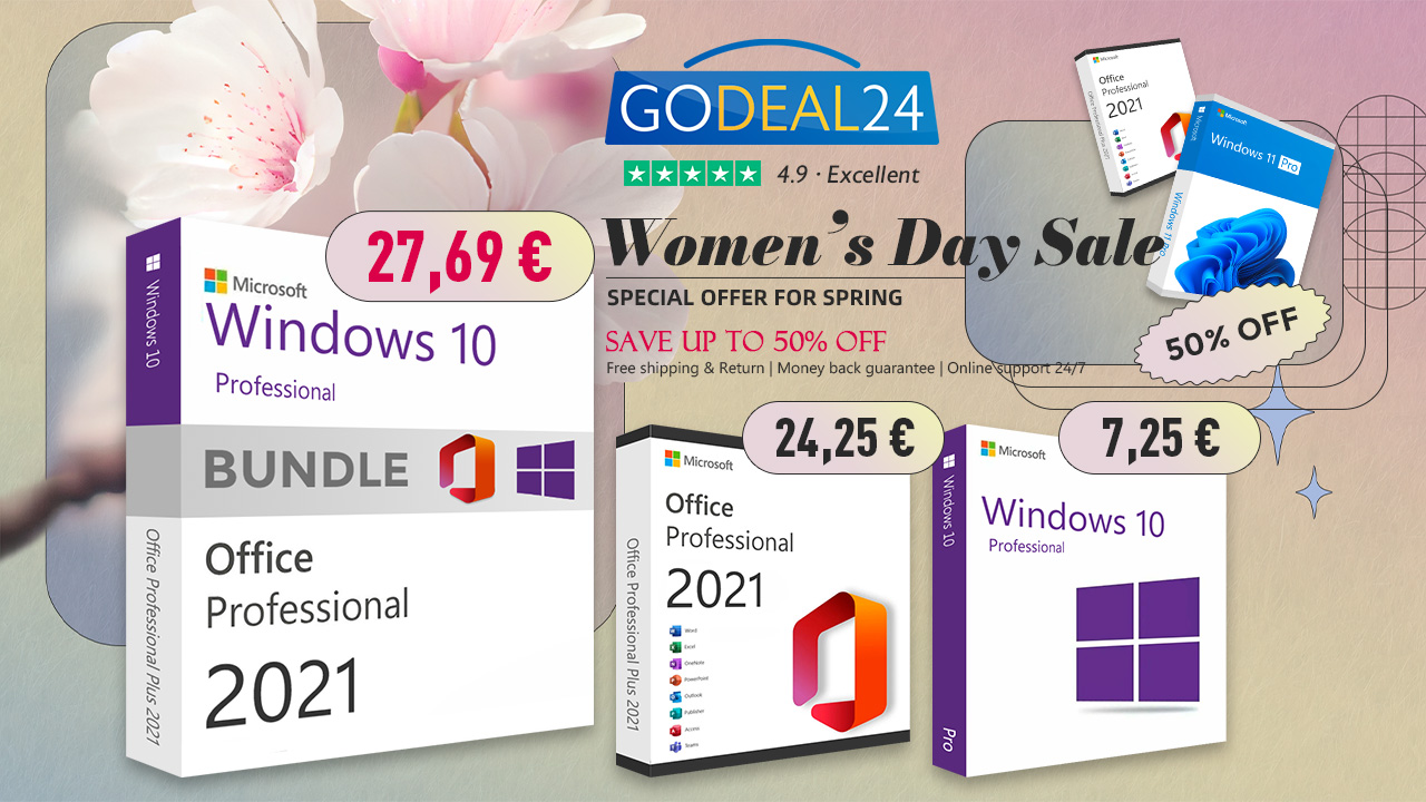 Ενισχύστε την καθημερινότητά σας με το Οffice 2021 και τα Windows 10 από το Godeal24 με εκπληκτικές προσφορές