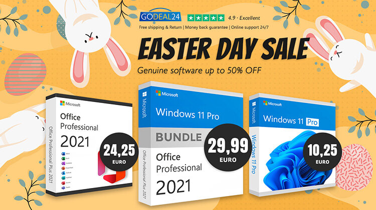 Τα καλύτερα Sales γι’ αυτό το Πάσχα για να αναβαθμίσετε τον υπολογιστή σας με γνήσιο λογισμικό της Microsoft από 7,25€