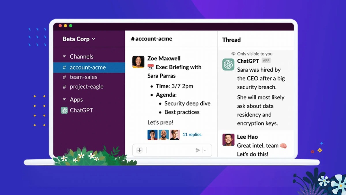 Το νέο ChatGPT bot  του Slack μπορεί να συνομιλεί με τους συναδέλφους σας, στη θέση σας
