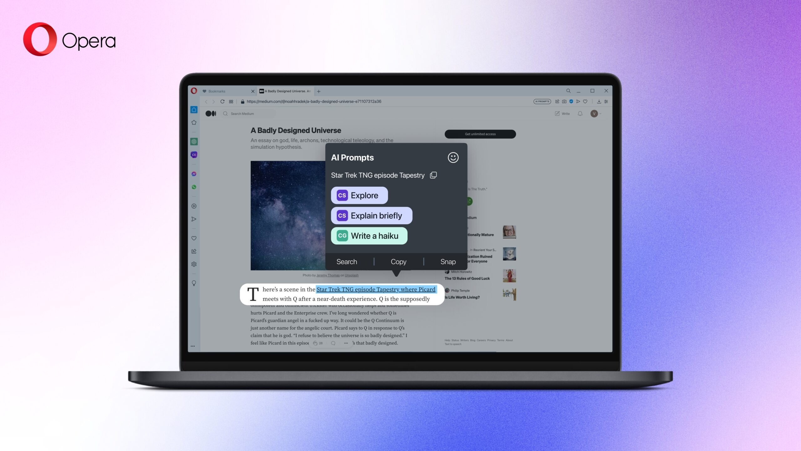 Ο Opera browser προσθέτει δυνατότητες AI με την ενσωμάτωση του Chat-GPT