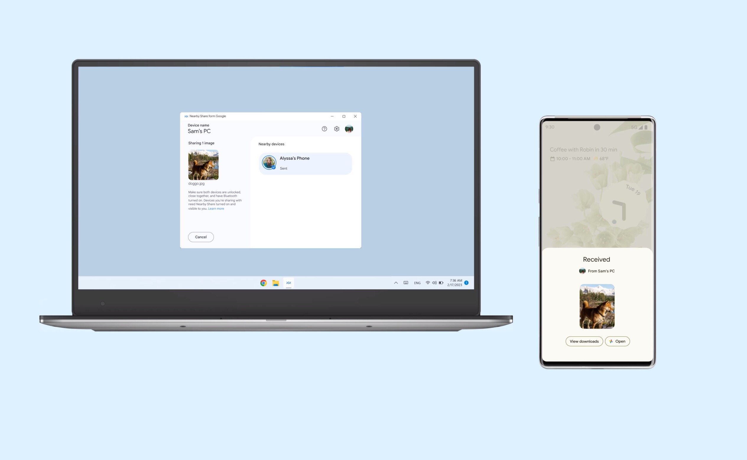 Google has launched the beta version of Nearby Share for Windows PC – Android