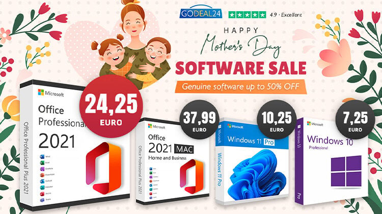 Godeal24: Προσφορά για τη Γιορτή της Μητέρας: Microsoft Office 2021 Pro με 24,25€, εξοικονομήστε έως και 90%!