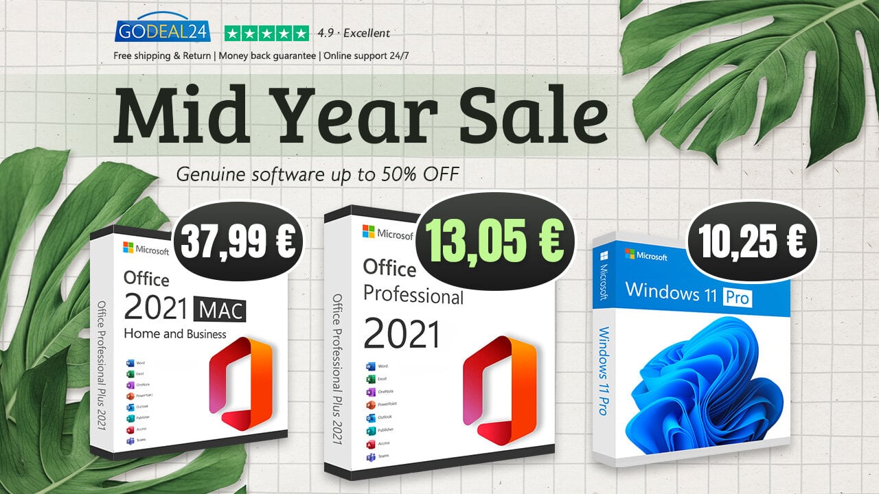 Αγοράστε το Office 2021 με 13.05€ και τα Windows 11 Pro με 10.25€ στην Flash Sale της Godeal24!