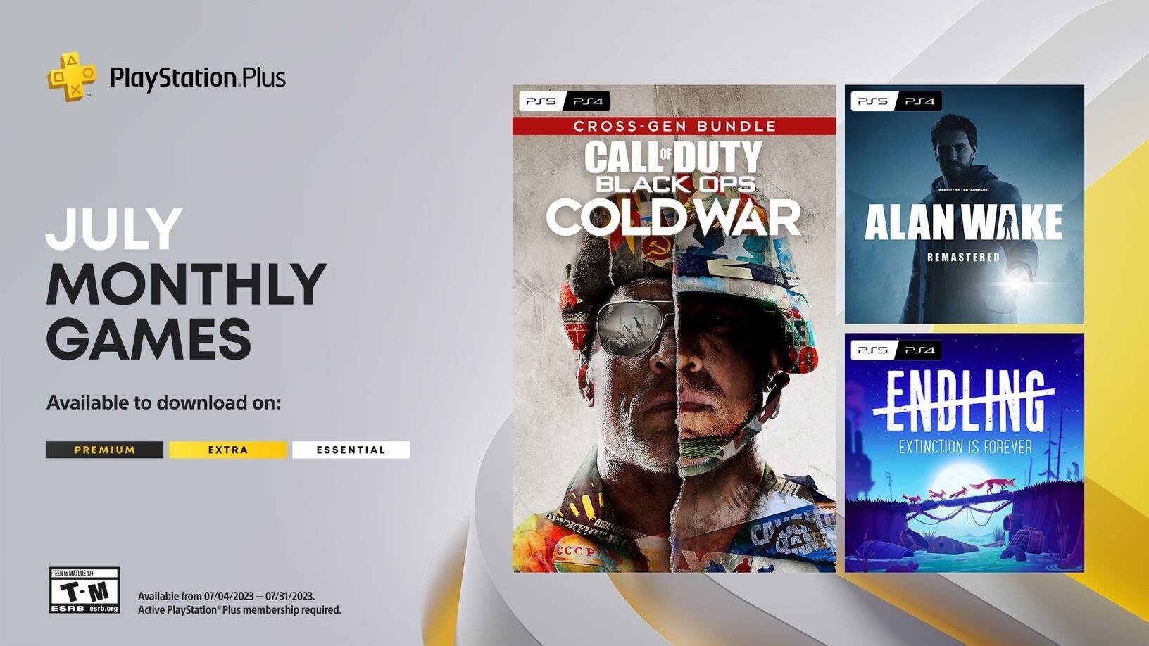 Τα δωρεάν παιχνίδια του PlayStation Plus για τον Ιούλιο περιλαμβάνουν τα 'CoD: Black Ops Cold War' και 'Alan Wake Remastered'