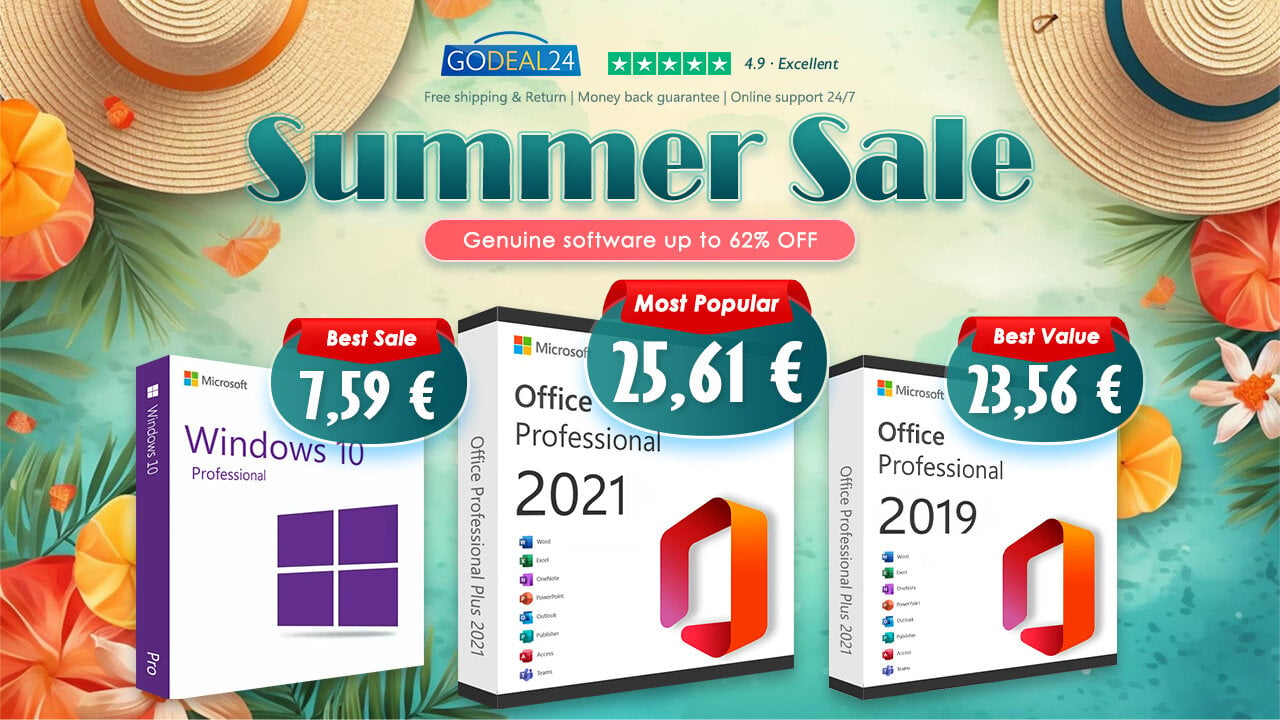 Best Deals για το Microsoft Office τώρα! Αποκτήστε το Office 2021 Pro Plus εφ' όρου ζωής με 25.61€ στο Godeal24!