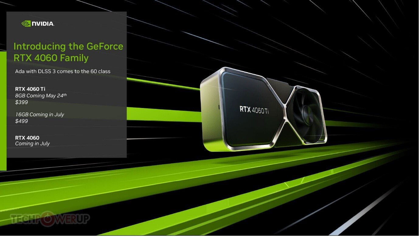 Η NVIDIA ανακοίνωσε τη διάθεση της GeForce RTX 4060 Ti 16GB