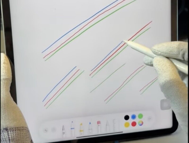 Τα Apple Pencils δεν μπορούν να σχεδιάσουν ευθείες γραμμές στις οθόνες αντικατάστασης iPad τρίτων κατασκευαστών