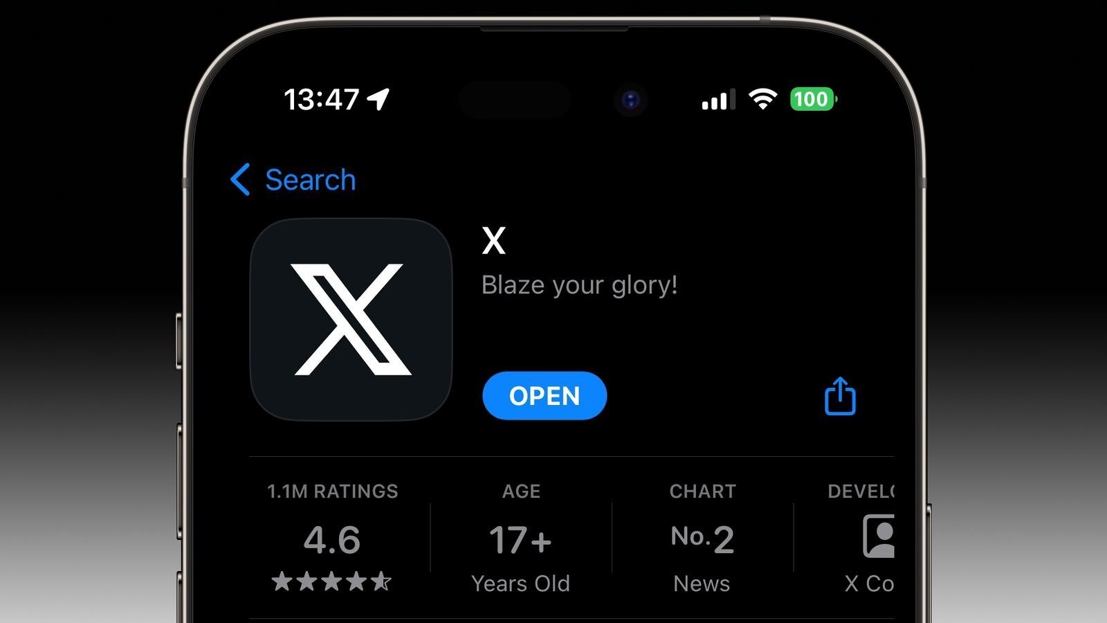 Το Twitter παίρνει ειδική άδεια για να εμφανίζεται ως "X" στο App Store του iPhone