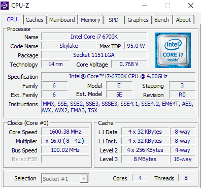 Περισσότερες πληροφορίες για "Intel Core i7-6700K"