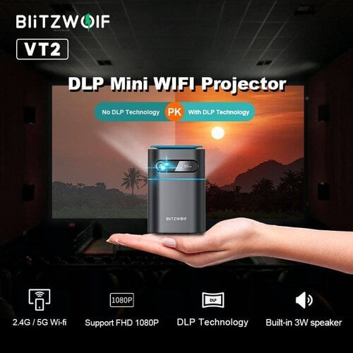 Περισσότερες πληροφορίες για "BlitzWolf®BW-VT2 DLP Mini WIFI Projector με μπαταρια"