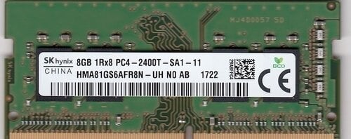 Περισσότερες πληροφορίες για "Hynix 8GB DDR4 RAM με Ταχύτητα 2400 για Laptop"