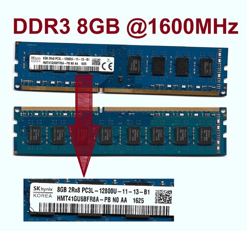 Περισσότερες πληροφορίες για "RAM   DDR3 / 4GB και DDR3 / 8GB στα 1600 MHz για PC Desktop & Lap Top"