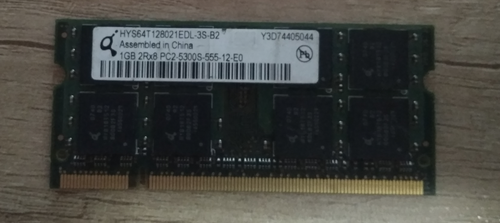 Περισσότερες πληροφορίες για "Μνήμη RAM DDR2 για laptop 1GB."