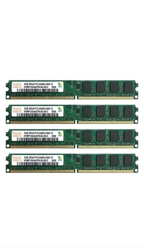 Περισσότερες πληροφορίες για "Hynix 8GB 4x 2GB DDR2 800MHz PC2-6400U DIMM 240Pin 2Rx8 Desktop Memory 30 €"