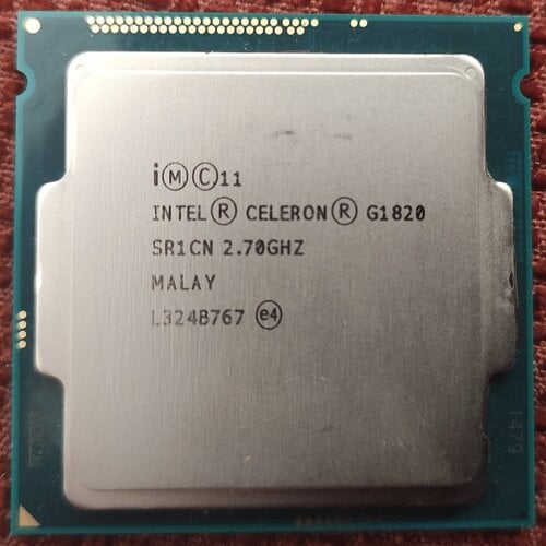 Περισσότερες πληροφορίες για "Intel® Celeron® Processor G1820 + Original Cooler"