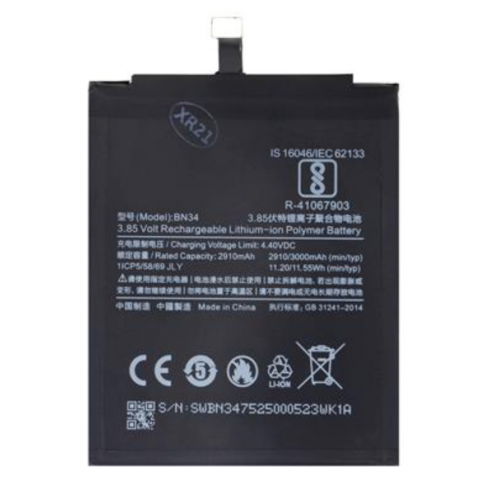 Περισσότερες πληροφορίες για "Μπαταρία OEM Xiaomi BN34 3000mAh (Redmi 5A)"