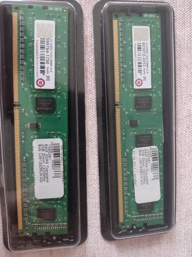 Περισσότερες πληροφορίες για "Μνήμες Transcend 2x 2 GB DDR3/1333MHz"