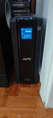 Περισσότερες πληροφορίες για "APC BACK UPS PRO BR 1200VA (Line-Interactive/720W)"