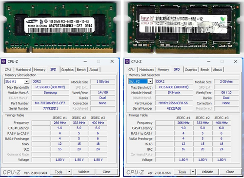 Περισσότερες πληροφορίες για "DDR2 SO-DIMM 3GB (1+2) 800MHz"