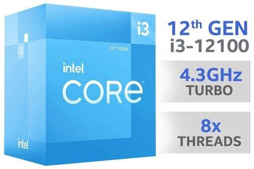 Περισσότερες πληροφορίες για "Intel® Core™ i3-12100 Processor 12M Cache, up to 4.30 GHz"