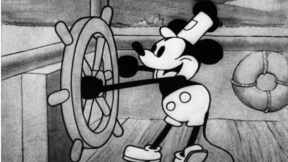 Χωρίς πνευματικά δικαιώματα το  Steamboat Willie, με την πρώτη εμφάνιση του Μίκυ