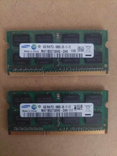 Περισσότερες πληροφορίες για "Μνήμη Ram 4GBx2 DDR3 Samsung με Ταχύτητα 1333 για Laptop"