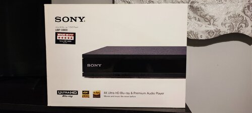 Περισσότερες πληροφορίες για "Sony x800 4K ultra HD Blu-ray & premium audio player"