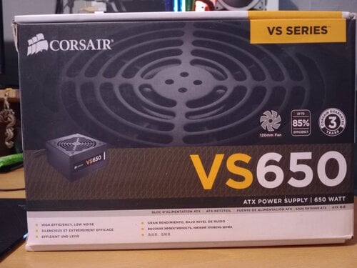 Περισσότερες πληροφορίες για "Corsair VS650 (650W)"