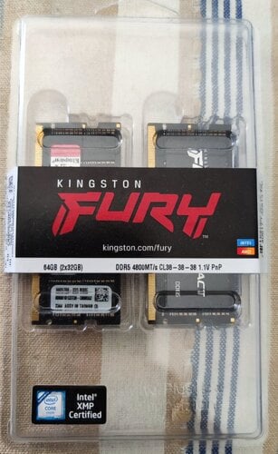 Περισσότερες πληροφορίες για "RAM Laptop Kingston Technology FURY Impact (64 GB/DDR5/4800MHz) (2x32GB)"