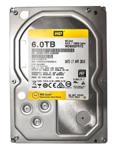 Περισσότερες πληροφορίες για "Σκληρος Δισκος 6TB WD Gold Enterprise WD6002FRYZ HDD Hard Disk Drive"