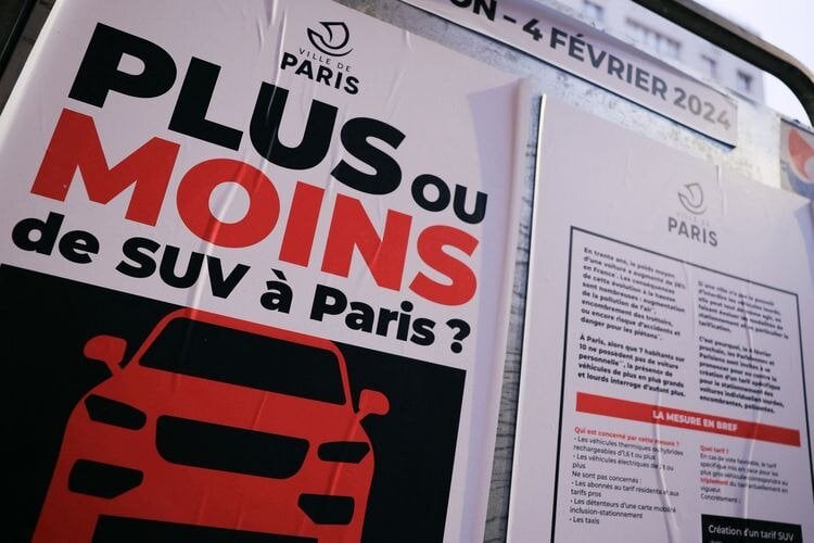 To Παρίσι αποφασίζει να περιορίσει τα SUV