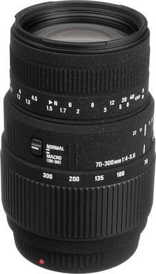 Περισσότερες πληροφορίες για "Sigma 70-300 (Canon-EF) f/4-5.6 DG Macro Telephoto"