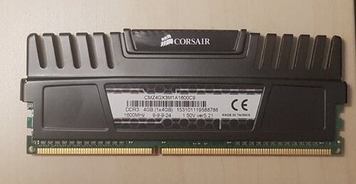 Περισσότερες πληροφορίες για "RAM CORSAIR CMZ4GX3M1A1600C9 VENGEANCE 4GB DDR3 1600MHZ PC3-12800"