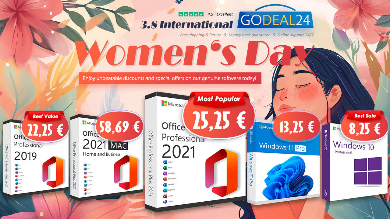 Περισσότερες πληροφορίες για "Προσφορά για την Ημέρα της Γυναίκας: Το Office 2021 Pro μόλις στα 25.25€!"
